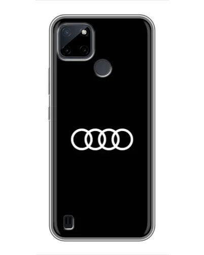 Чехол для Realme C12 с картинкой «Audi White Logo»