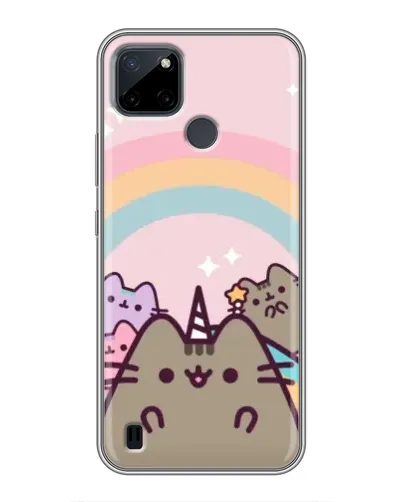 Чехол для Realme C12 с картинкой «Единорог Pusheen»