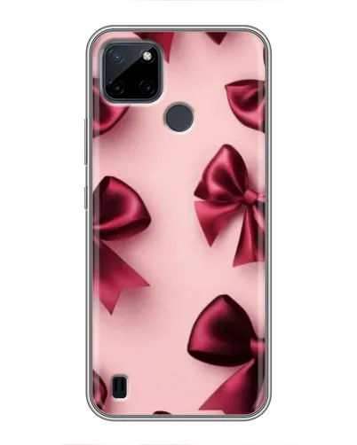 Чехол для Realme C12 с картинкой «Бордовый атлас»
