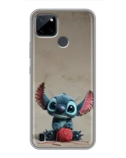 Чохол для Realme C12 з картинкою «Стіч на чоричневому фоні» Чохол для Realme C12 з картинкою «Стіч на чоричневому фоні»