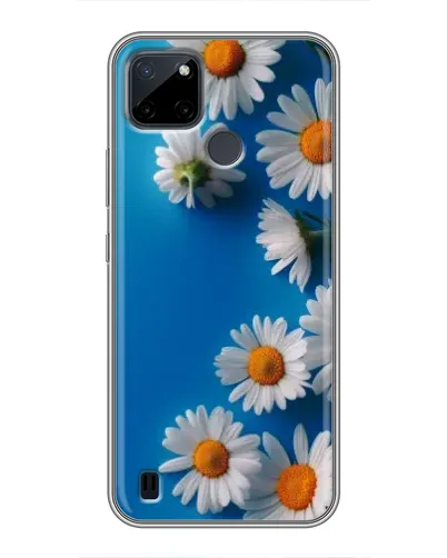 Чехол для Realme C12 с картинкой «Белоснежные маргаритки»