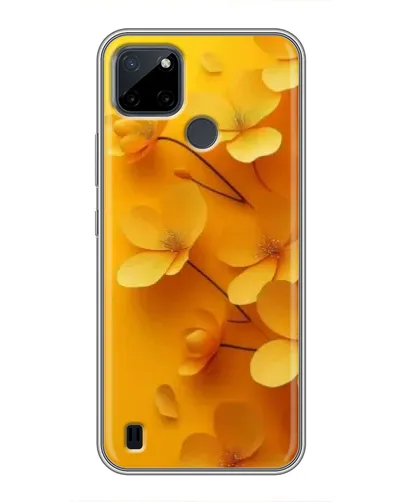 Чехол для Realme C12 с картинкой «Золотые лепестки»