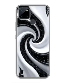 Чехол для Realme C12 с картинкой «Черно-белая спираль» Чехол для Realme C12 с картинкой «Черно-белая спираль»