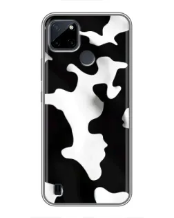 Чехол для Realme C12 с картинкой «Черно-белое пятно»