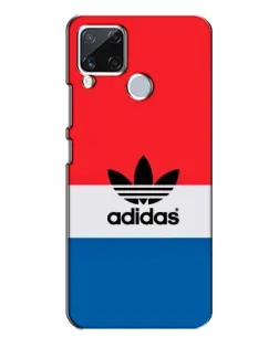 Чехол для Realme C15 с картинкой «Ретро блоки Adidas»