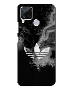 Чехол для Realme C15 с картинкой «Абстрактный дым Adidas»