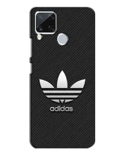 Чехол для Realme C15 с картинкой «Adidas Карбоновая текстура»