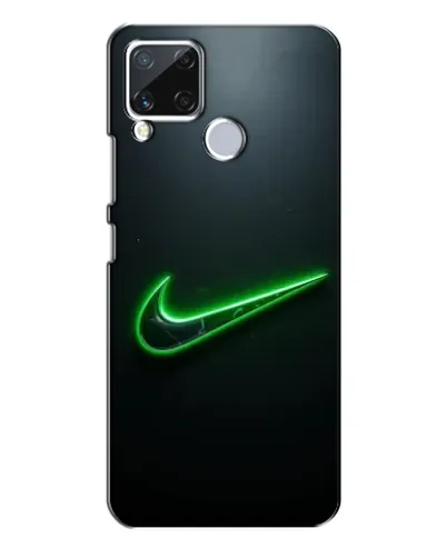 Чехол для Realme C15 с картинкой «Неоновый контур Nike» Чехол для Realme C15 с картинкой «Неоновый контур Nike»