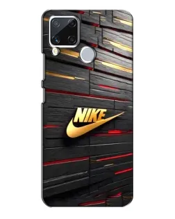 Чохол для Realme C15 з картинкою «Золотий Nike на металі» Чохол для Realme C15 з картинкою «Золотий Nike на металі»
