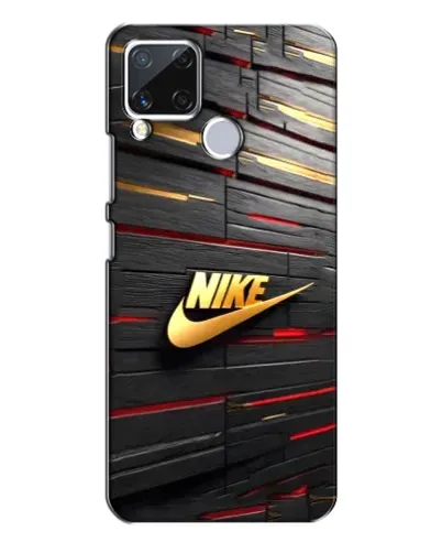Чехол для Realme C15 с картинкой «Золотой Nike на металле» Чехол для Realme C15 с картинкой «Золотой Nike на металле»