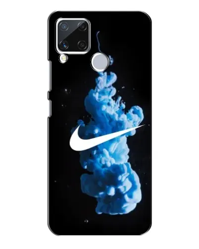 Чехол для Realme C15 с картинкой «Nike и синий дым» Чехол для Realme C15 с картинкой «Nike и синий дым»
