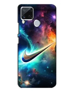 Чохол для Realme C15 з картинкою «Космічний Nike Swoosh» Чохол для Realme C15 з картинкою «Космічний Nike Swoosh»