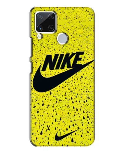 Чехол для Realme C15 с картинкой «Желтый текстурный Nike» Чехол для Realme C15 с картинкой «Желтый текстурный Nike»