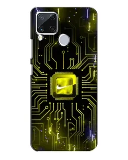 Чохол для Realme C15 з картинкою «Nike — золота іскра» Чохол для Realme C15 з картинкою «Nike — золота іскра»
