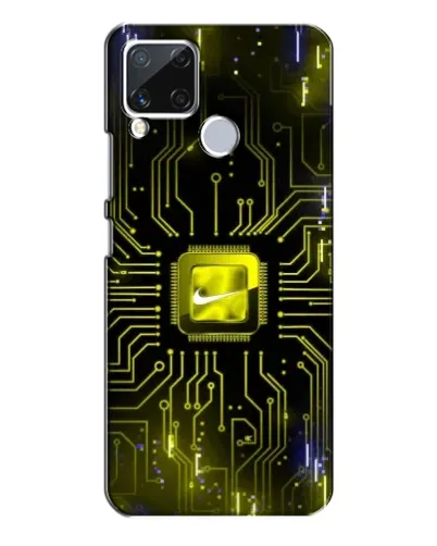Чехол для Realme C15 с картинкой «Nike — золотая искра» Чехол для Realme C15 с картинкой «Nike — золотая искра»