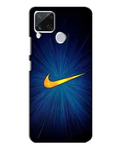 Чехол для Realme C15 с картинкой «Синий пульс Nike» Чехол для Realme C15 с картинкой «Синий пульс Nike»