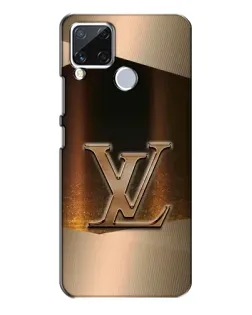 Чехол для Realme C15 с картинкой «LV — золотое сияние»