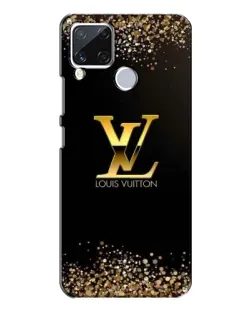Чехол для Realme C15 с картинкой «LV — золотые искры»