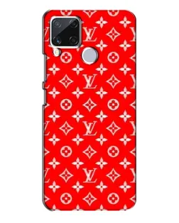 Чехол для Realme C15 с картинкой «Яркий паттерн LV»
