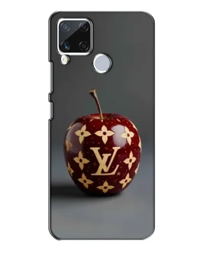 Чехол для Realme C15 с картинкой «Красное яблоко LV»