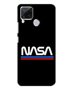 Чехол для Realme C15 с картинкой «NASA — классика Red Blue» Чехол для Realme C15 с картинкой «NASA — классика Red Blue»