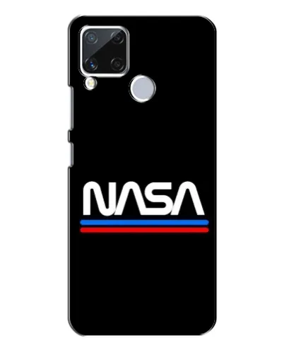 Чехол для Realme C15 с картинкой «NASA — классика Red Blue» Чехол для Realme C15 с картинкой «NASA — классика Red Blue»