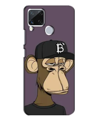 Чехол для Realme C15 с картинкой «Bored Ape в кепке»