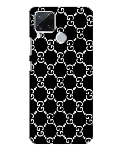 Чехол для Realme C15 с картинкой «Gucci — сетчатый паттерн»
