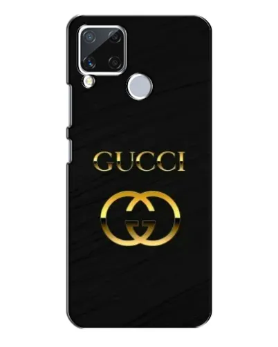 Чехол для Realme C15 с картинкой «Золотой логотип Gucci»