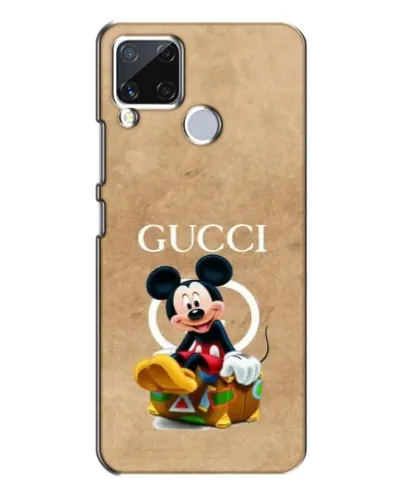 Чехол для Realme C15 с картинкой «Микки Маус Gucci — крафт»