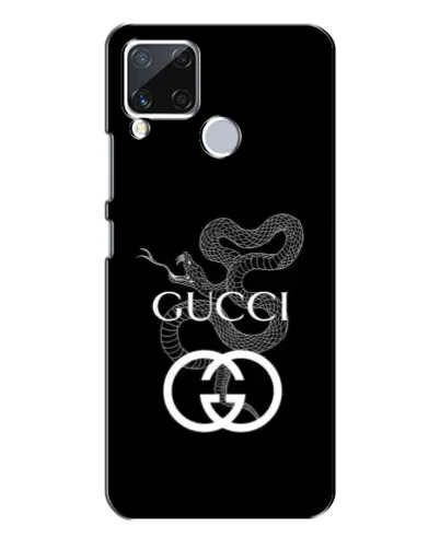 Чехол для Realme C15 с картинкой «Gucci — серебряная змея»