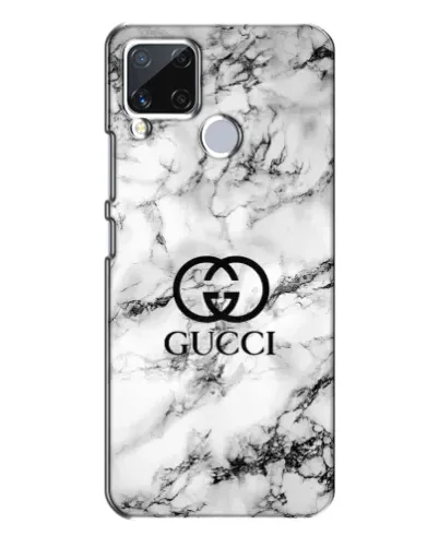 Чехол для Realme C15 с картинкой «Gucci — мраморный шик»