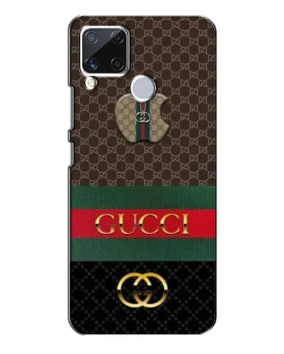 Чехол для Realme C15 с картинкой «Gucci — брендированный десерт»