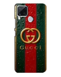 Чохол для Realme C15 з картинкою «Gucci — фірмова смуга та золото» Чохол для Realme C15 з картинкою «Gucci — фірмова смуга та золото»