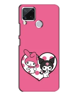 Чехол для Realme C15 с картинкой «Kuromi и My Melody» Чехол для Realme C15 с картинкой «Kuromi и My Melody»