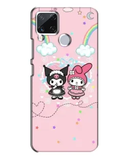 Чехол для Realme C15 с картинкой «My Melody и Kuromi» Чехол для Realme C15 с картинкой «My Melody и Kuromi»