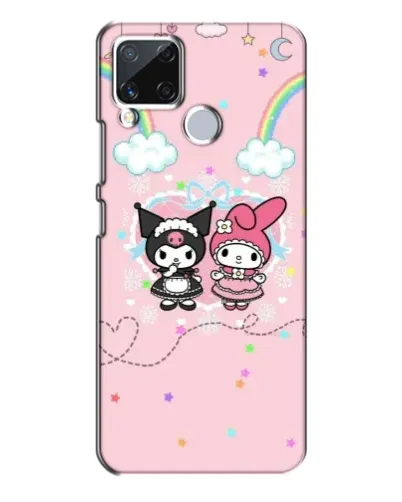 Чехол для Realme C15 с картинкой «My Melody и Kuromi» Чехол для Realme C15 с картинкой «My Melody и Kuromi»