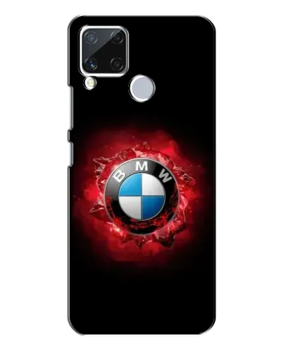 Чехол для Realme C15 с картинкой «Логотип BMW — вспышка»