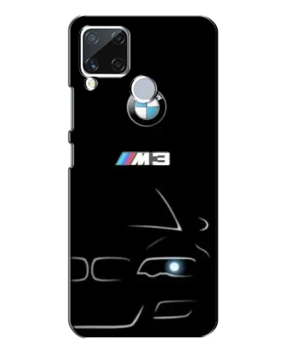 Чехол для Realme C15 с картинкой «Минималистичный принт BMW M3»