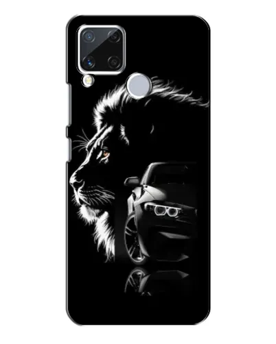 Чехол для Realme C15 с картинкой «BMW и лев»