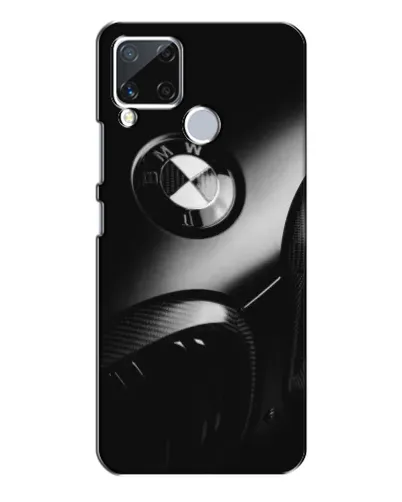 Чехол для Realme C15 с картинкой «Эмблема BMW — макро»