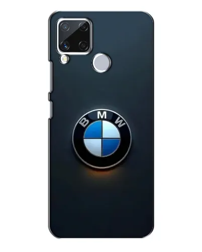 Чехол для Realme C15 с картинкой «Логотип BMW — минимализм»
