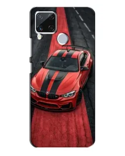 Чехол для Realme C15 с картинкой «BMW на красной дорожке»