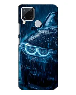 Чехол для Realme C15 с картинкой «BMW под дождем»