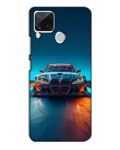 Чехол для Realme C15 с картинкой «BMW — огни неона» Чехол для Realme C15 с картинкой «BMW — огни неона»