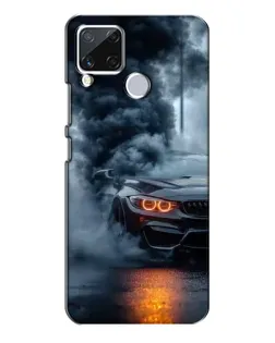 Чехол для Realme C15 с картинкой «BMW M-Power — абстракция»
