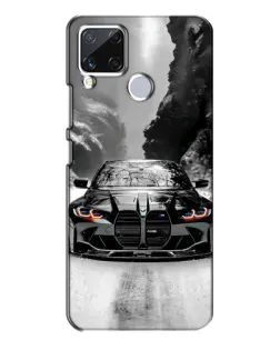 Чехол для Realme C15 с картинкой «BMW — акварельный дрифт»