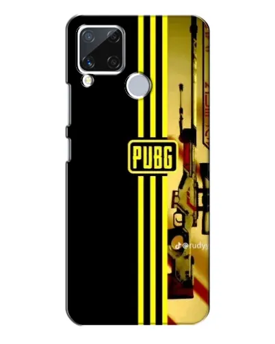 Чохол для Realme C15 з картинкою «PUBG — камуфляжний шолом»