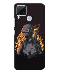 Чохол для Realme C15 з картинкою «PUBG — вогняний силует» Чохол для Realme C15 з картинкою «PUBG — вогняний силует»