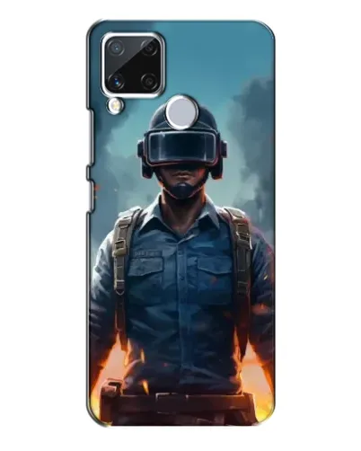 Чохол для Realme C15 з картинкою «PUBG — реалістичний герой»